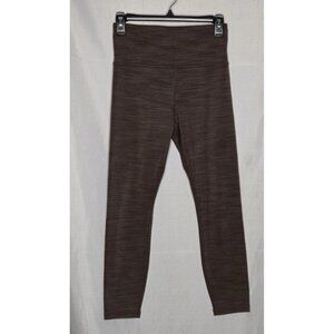 Athleta Brown Space Dye 7/8 Leggings Size Small Pocket Stretch